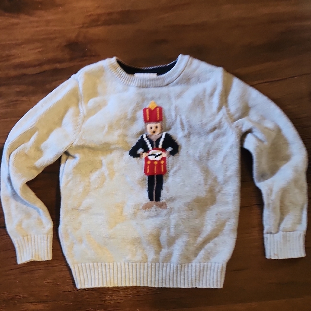 Hanna Andersson Gray Nutcracker Sweater